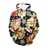 3D-печатный цветочный худи модная цветочная графическая толстовка Harajuku с длинным рукавом пуловеры уличная верхняя одежда женская
