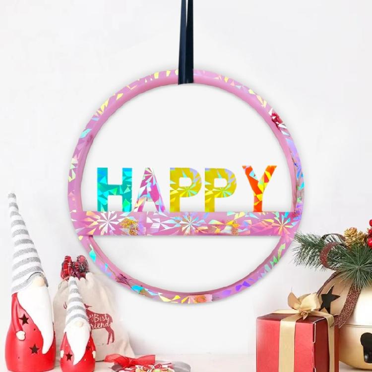 Round Door Sign Silicone Mold Sturdy Silicone Round Door Tag Molding Tool for Crafty Homeowners and Hobbyists