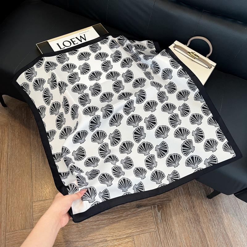 Mother's Day Silk Scarf Muse Festival Gift Simulation Silk Silk Scarf Premium Spring and Summer Square Scarf 71 Silk Decorative Small Scarf