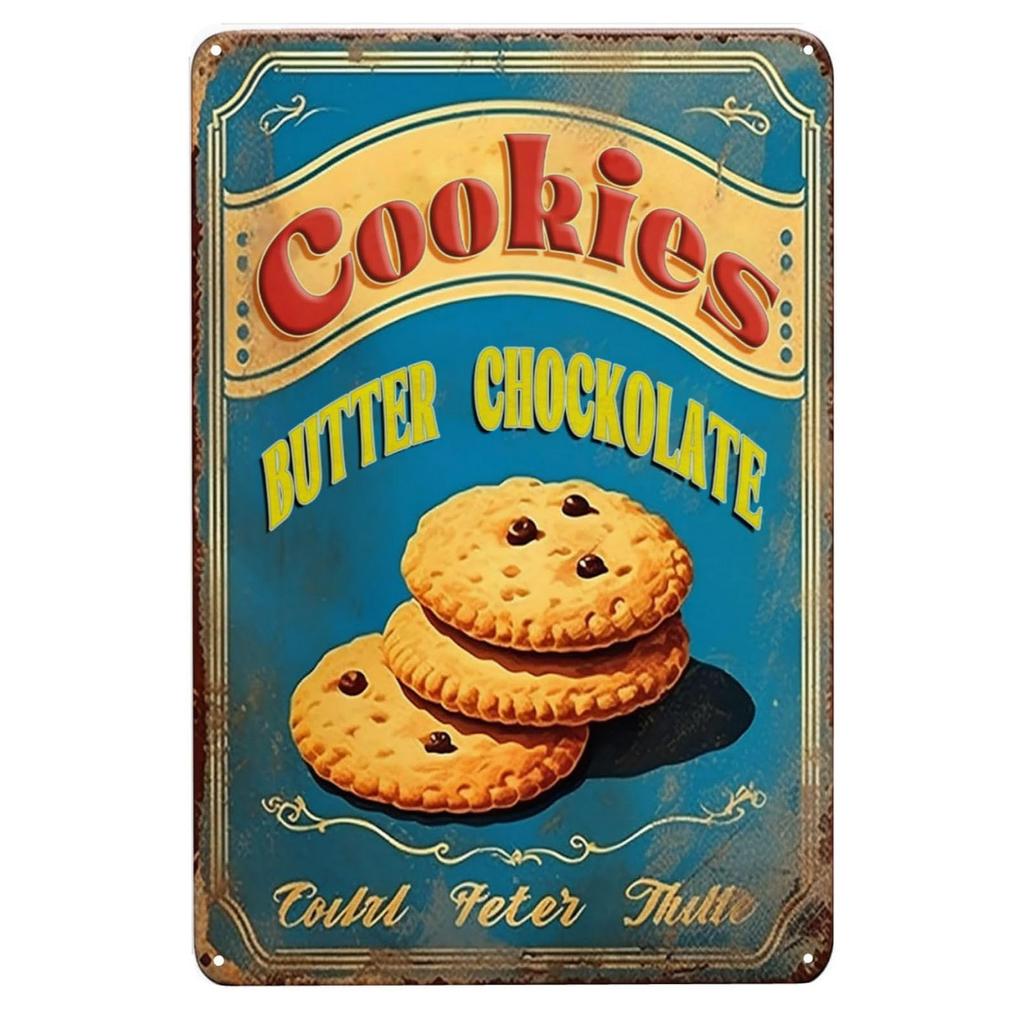 Конфеты Печенье Металлические Жестяные Таблички Настенное Украшение Табличка Винтажный Арт Постер Жестяная Картина для Мужской Пещеры Дома Кафе Сада Клуба Бара