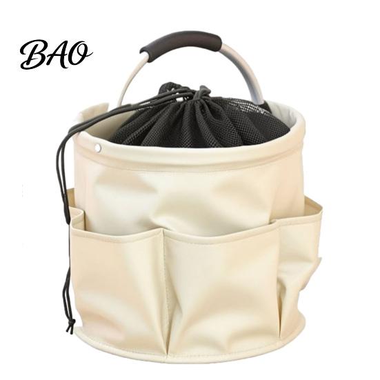 Spill-proof Storage Container Foldable Bag with Handle & Drawstring, Waterproof Oxford Cloth Pouch Multi-Pockets, Large Cleaning Tools Organizer