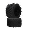 RC Car Tire, RC Vehicle Tire Remote Control Car Tire 155mm Rubber Wheel with Nylon Hub Plastic Rims for 1/8 RC Truck Racing