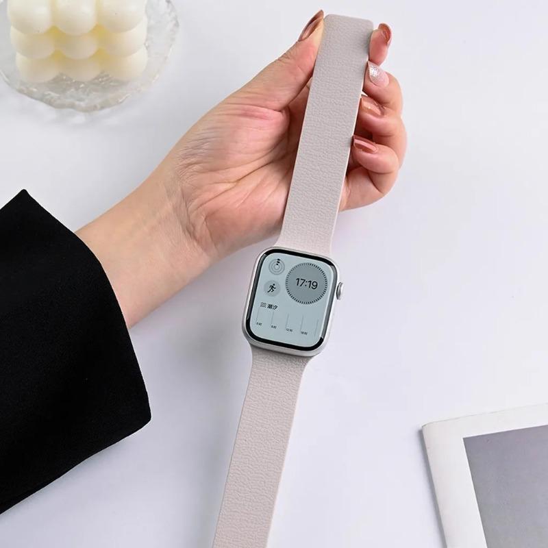 Magnetic Strap For Apple Watch Series 11 42mm 46 45 41 44 40 38mm Silicone Band For Iwatch Ultra 3 2 1 49mm 10 9 8 7 6 54 3 2 1
