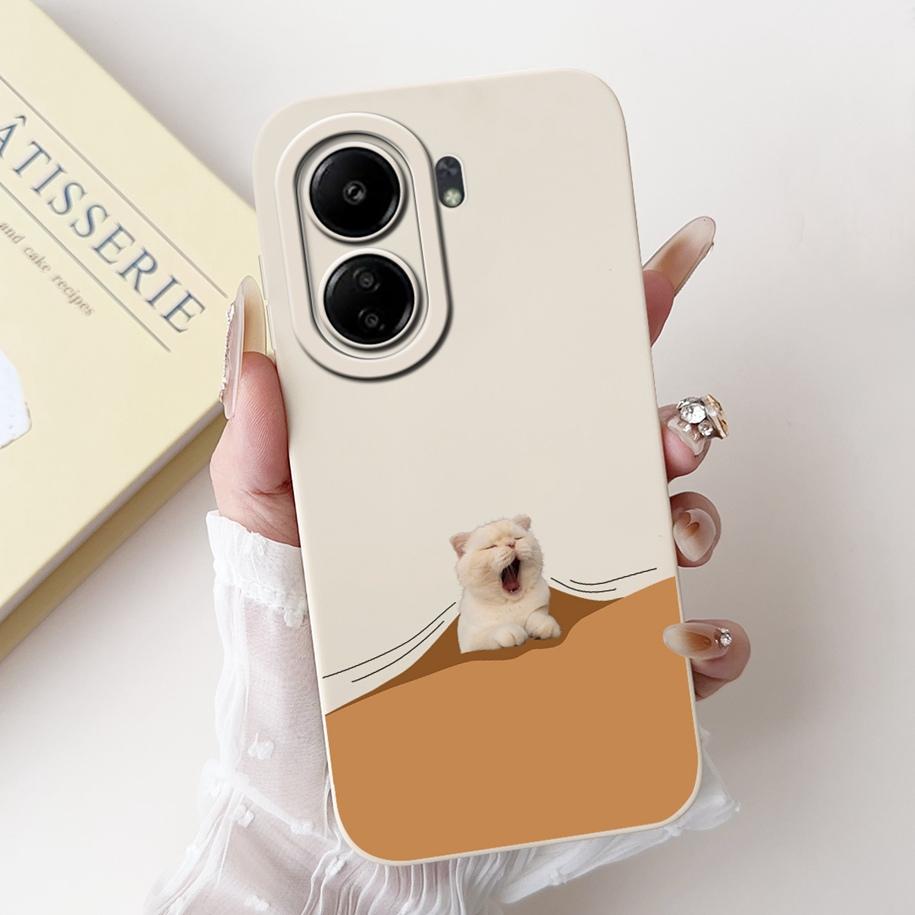 For Xiaomi Redmi 13C 4G Case Cute Cartoon Panda Capa Shockproof Silicone Phone Cover For Xiaomi Poco C65 Redmi13C 13 C 4G Bumper