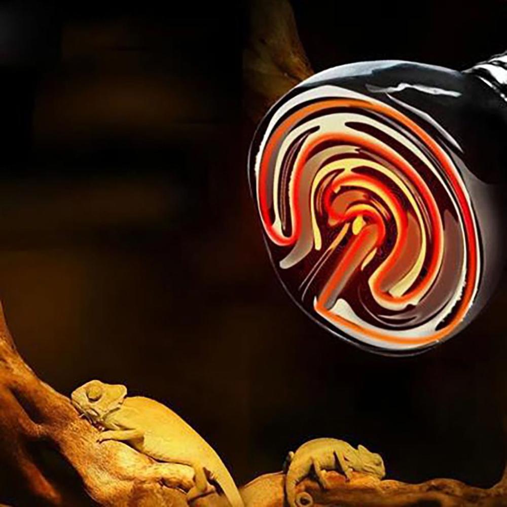 Material Keeping Warm Far Infrared Black Reptile Lamp Pet Warmer Bulb Heating Lamp Pet Brooder