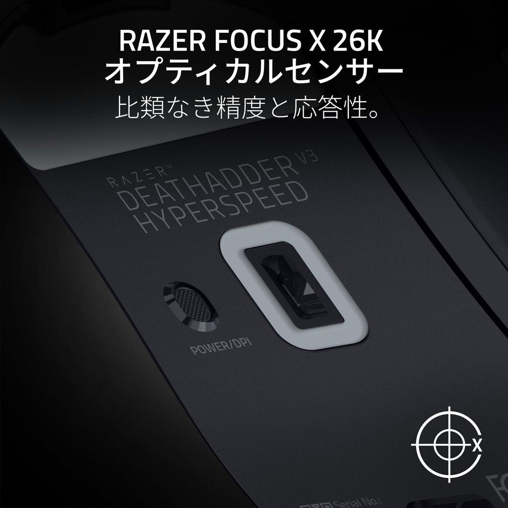 Razer DeathAdder V3 HyperSpeed Беспроводная игровая Компактный дизайн Обеспечивает естественную Поддержка когтевого и пальцевого хватов Обеспечивает быстрый и точный курсор