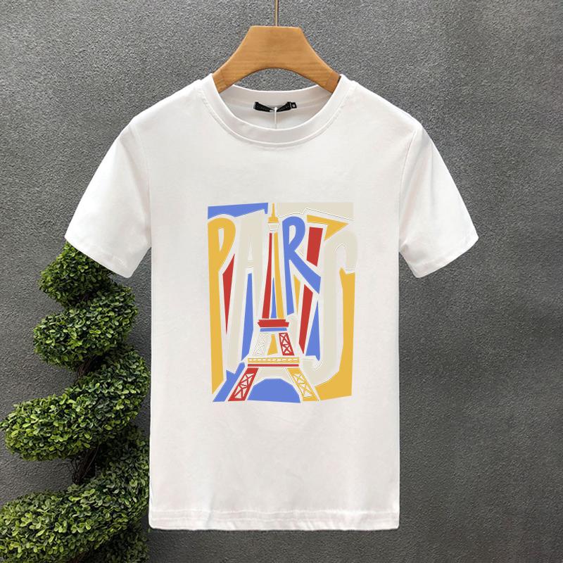 2025 2yk Luxury Brand Design For Men's T-shirt Cotton High Quality Paris Printing Summer Tees Brand Tops Unisex Oversized S-7XL