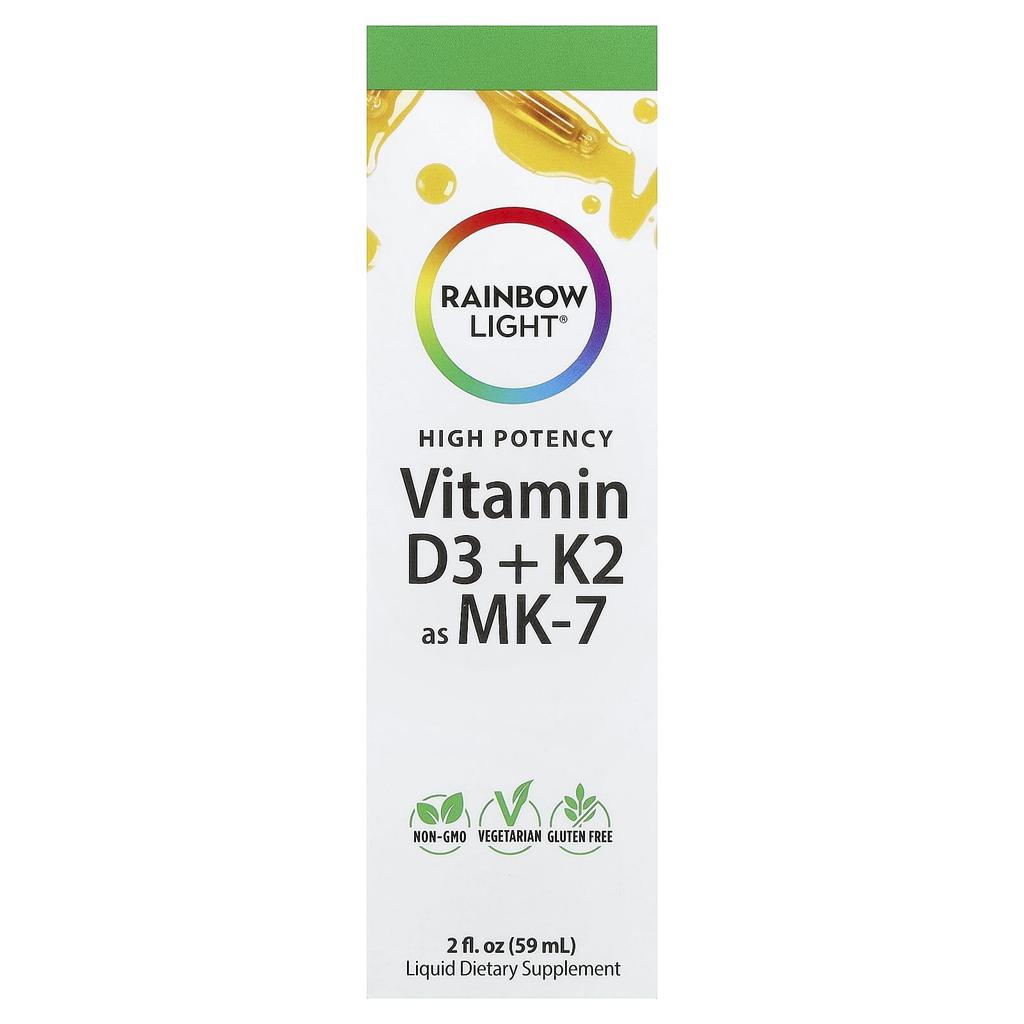 Rainbow Light, Vitamin D3 and K2, 59ml (2 fl oz)