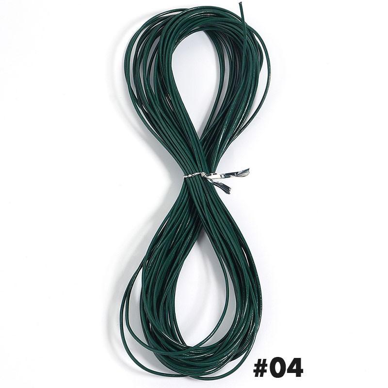 10 ярдов 1,5 мм круглый кожаный шнур из коровьей кожи Материал для изготовления ювелирных изделий Ручной работы Браслетов Для изготовления ювелирных изделий Фурнитура Шнуры для рукоделия