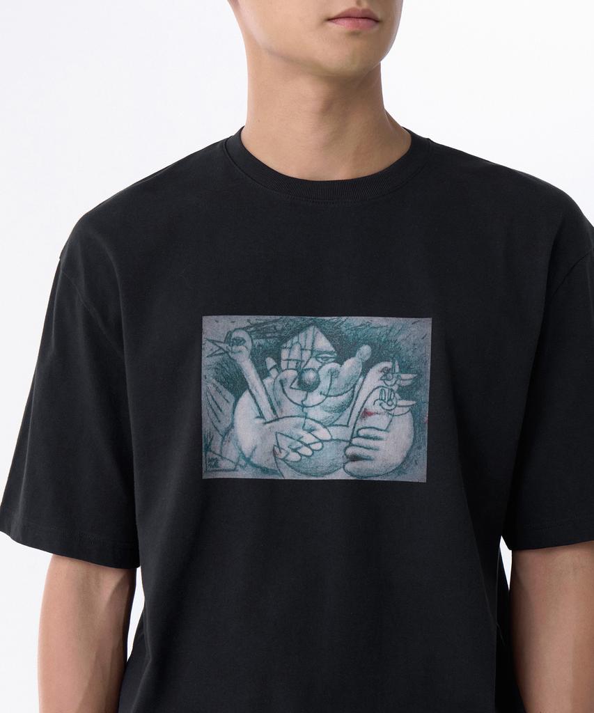 MUSINSA STANDARD Steel_Siblings T-Shirt [Black]