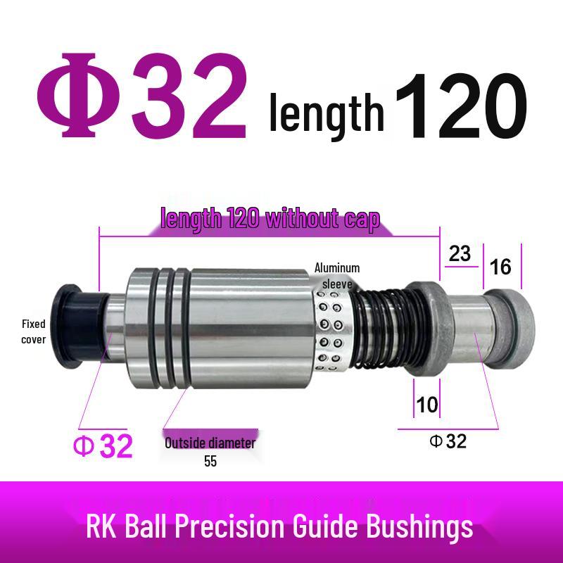 Replacement Disc Mill Mold Accessories - Cross Roller Rolling Rubber Sleeve & Outer Guide Post Bushing Set
