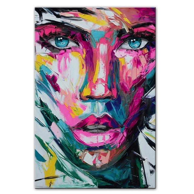 Abstract Graffiti Art Canvas Painting Pop Art Canvas Posters Modern Girls Wall Art Pictures For Living Room Wall Decor Background Wall Decoration