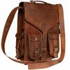 Goat Leather Backpack Bag Laptop Rucksack Vintage Brown Men Genuine S Travel Bag