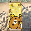 Милое Полотенце R-Rilakkuma Пляжное Полотенце Дорожное Легкое Приятное для Кожи Для Бассейна Пляжа Кемпинга Круиза Лето