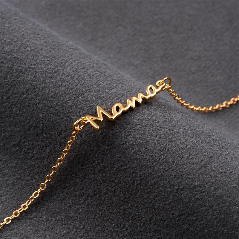 Fashionable Letter Mama Pendant Link Chains Charms Bracelet For Women Mom Jewelry Party Lover Mum Mother's Day Jewelry Gifts