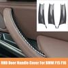 3Pcs Car Interior Door Pull Handle Cover for BMW X5 X6 F15 F16 2015-2018 Carbon Fiber Matte Black