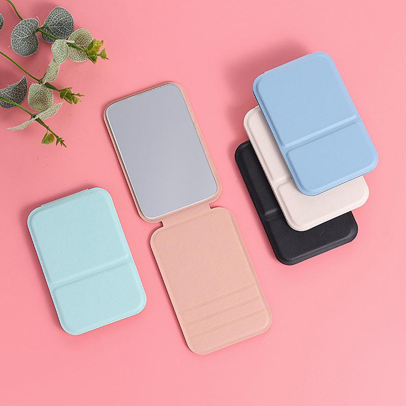 Women Mini Mirror Folding Makeup Hand Mirror Portable Single-Side Mini Cosmetic Mirror Foldable High Definition Vanity Tools