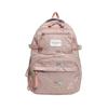 School bag new style, large capacity backpack for girls' middle and high school students, fresh and cute, casual versatile backpack for elementary 