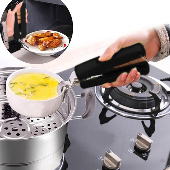Stainless Steel Anti-Scalding Bowl Clip Pot Pan Bowl Tong Gripper Hot Dish Plate Clamp Home Kitchen Tool