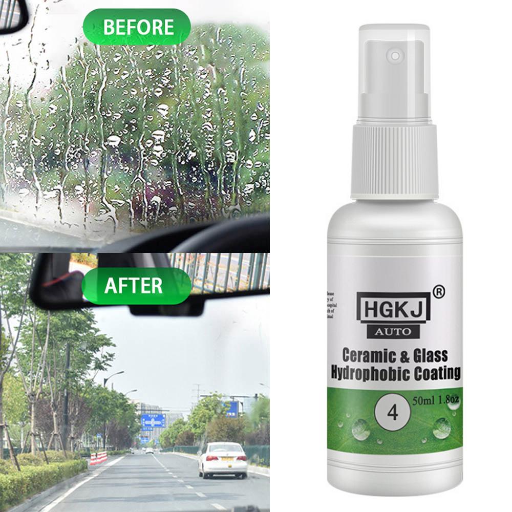 HVIERO-4 Керамическое стекло Нано гидрофобное покрытие против дождя 20-100 мл средство для защиты от дождя ветрового стекла спрей для удаления краски с автомобиля полировальные принадлежности