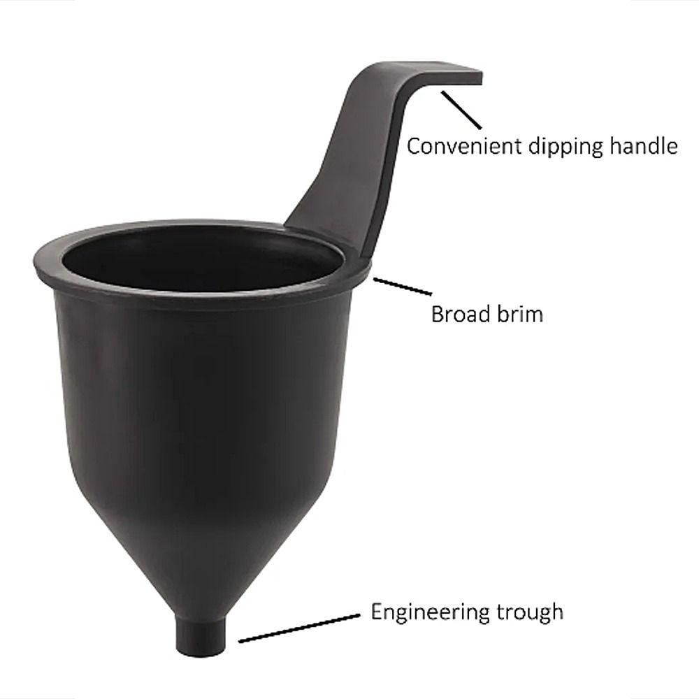 Black Plastic Viscosity Measuring Cup Liquid Consistency Thickness Cup Measure Paint Varnish Lacquer Inks Replace