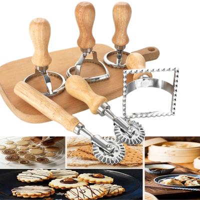 Набор для резки равиоли из нержавеющей стали, набор для приготовления пасты, набор кухонных принадлежностей, инструмент для изготовления равиоли, набор штампов для равиоли, набор колес для выпечки, форма для торта