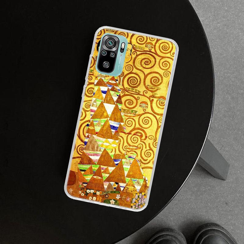 Чехол для телефона "Поцелуй" Густава Климта для Xiaomi Redmi Note 15 14 13 12 11 Pro Plus 14S 12S 11S 11T 11E 10S 10 Индивидуальные Fundas
