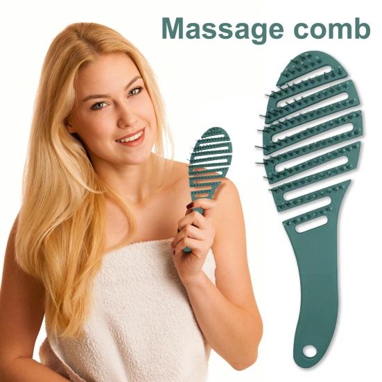 Vented Hair Brush Soft Bristles Scalp Massage Portable Anti-static Hair Styling Detangling Air Cushion Comb Women Girls Hairdressing Tools