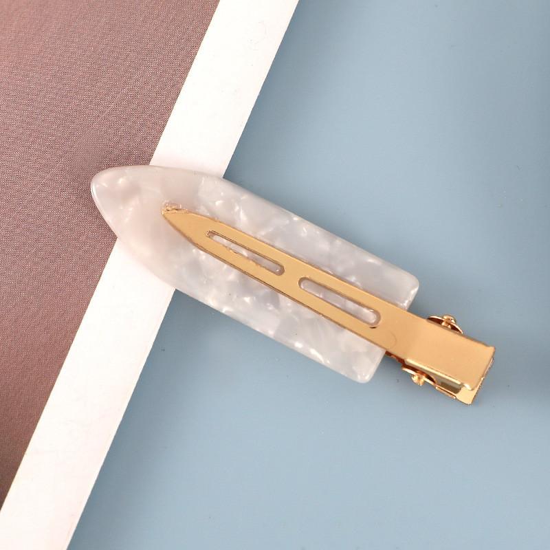 2/3/4/6 шт. ацетатные заколки для волос в Корейском стиле, золотисто-белые блестящие заколки для волос, головные уборы для девочек и женщин, аксессуары для волос