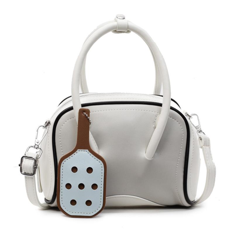 Korean Niche Design Sense Foreign Style Versatile Portable Bowling Bag Commuting Versatile Foreign Style Casual Messenger Bag Women