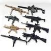 1/6 MP5 MP40 MP7 UZI Submachine Gun Model Plastic Assemble Weapon Military Simulation Toys Color Random