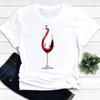 Wine Love, модная одежда, женская забавная милая повседневная футболка, летний топ, женская футболка с короткими рукавами, женские футболки с рисунком