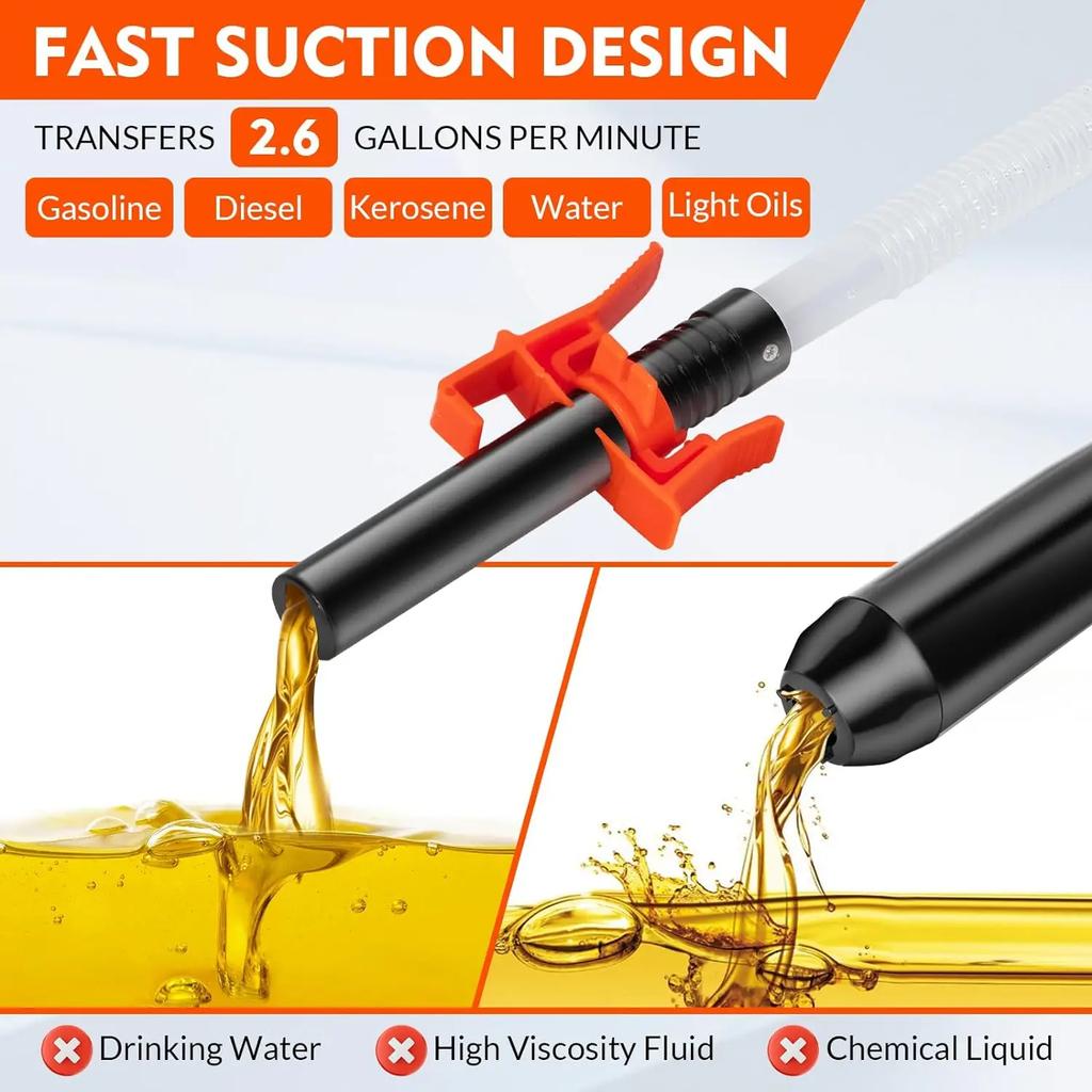 Portable Electric Oil Extractor Pump Battery Power Fuel Pump Handheld Liquid Fuel and Water Transfer Pump Tools with A Gun Mouth