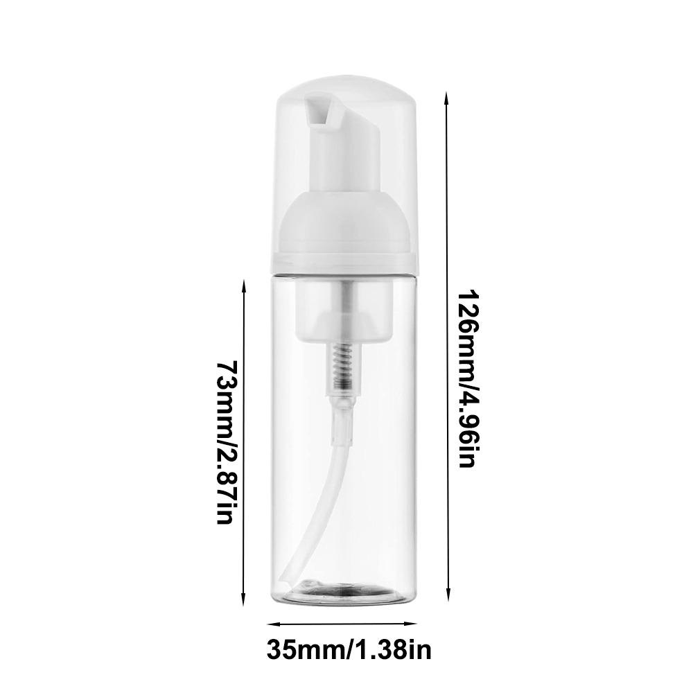 30/50ml Foam Pump Bottle Clear Empty Soap Bottle Portable Foaming Dispenser Cosmetics Packaging