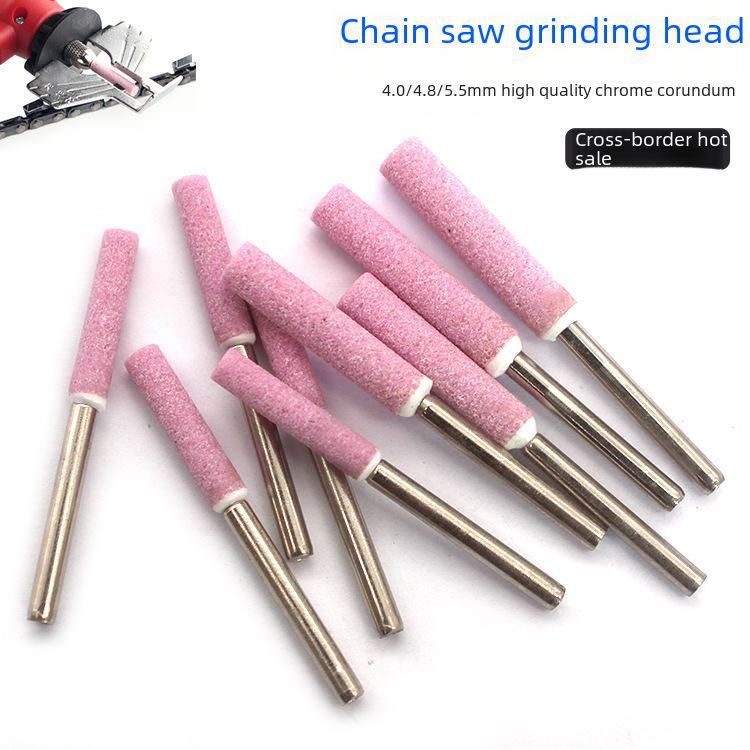 Заточная головка для электрической цепной пилы с хромированным корундовым кругом