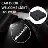 TGM3   Carbon Fiber 2PCS Car Door Lights Door Lights Logo Projector Door Welcome Light For Mercedes Benz C180 C200 C260 C300 W108 W124