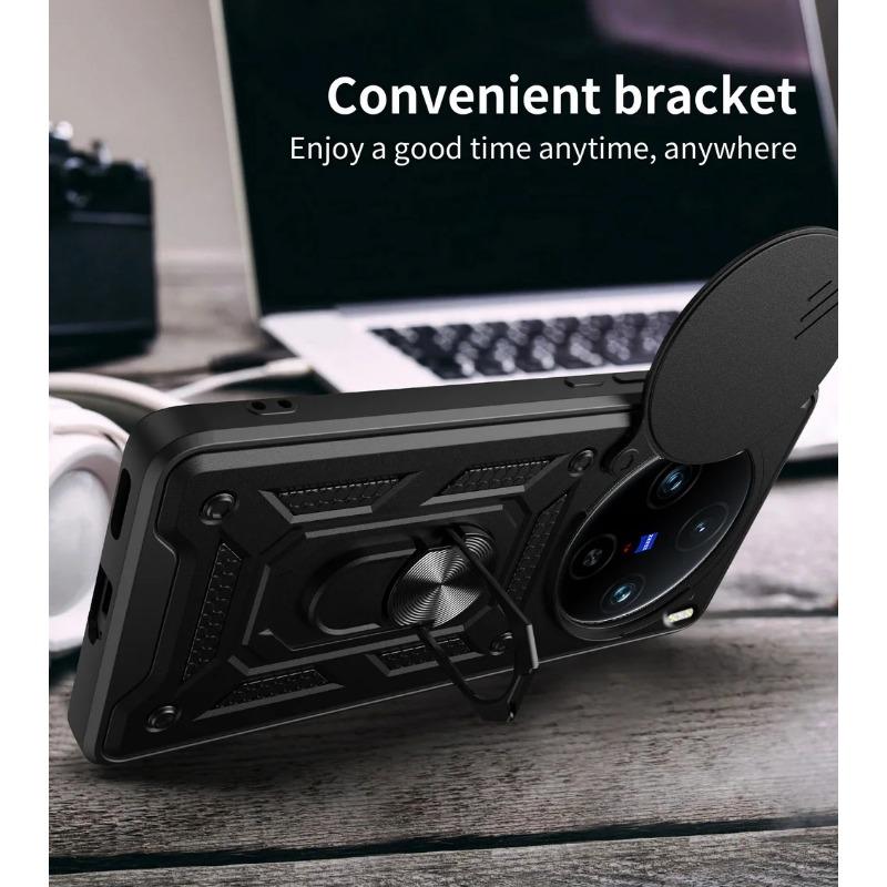 Защитный чехол для камеры VIVO X100 Pro VIVO X100 Armor Hybrid Metal Ring Back Cover