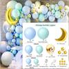 Blue Balloon Set Birthday Party Scene Arrangement Wedding Blue And White Balloons 