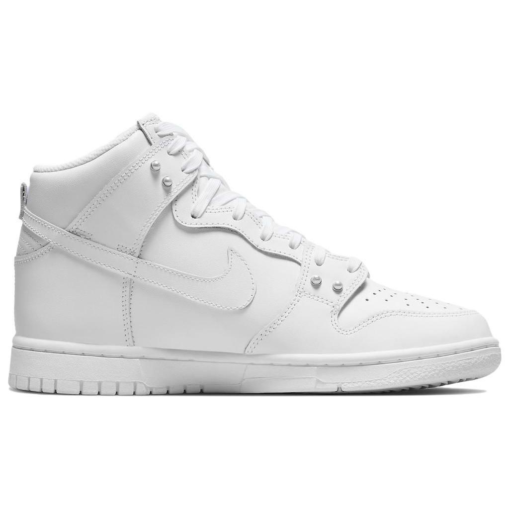 Nike Dunk High SE Pearl White Women Sneakers Metallic-Silver Sail DM7607-100
