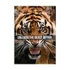 Motivational Quote Black Lion Tiger Canvas Paintings Inspired Art Classic Poster and Print Wall Painting for the Office of Home Decor