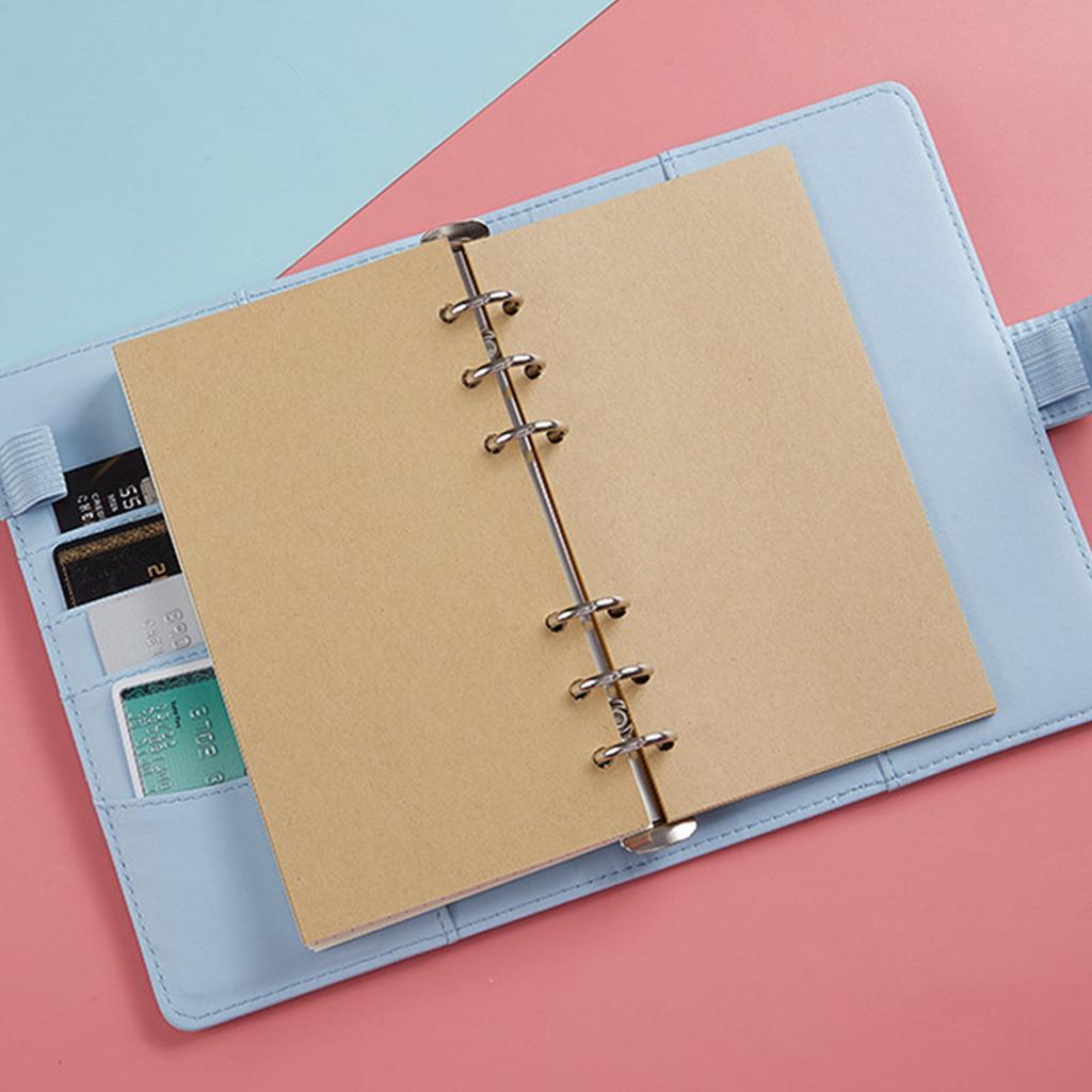 Refillable Leather 6 Rings Binder Budget Planner Binder Business Notebook Binder Covers Travel Journal Binder Covers