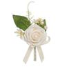 Elegant Artificial Rose Boutonniere Corsage with Delicate Craftsmanship Floral Brooch for Formal Gatherings Party
