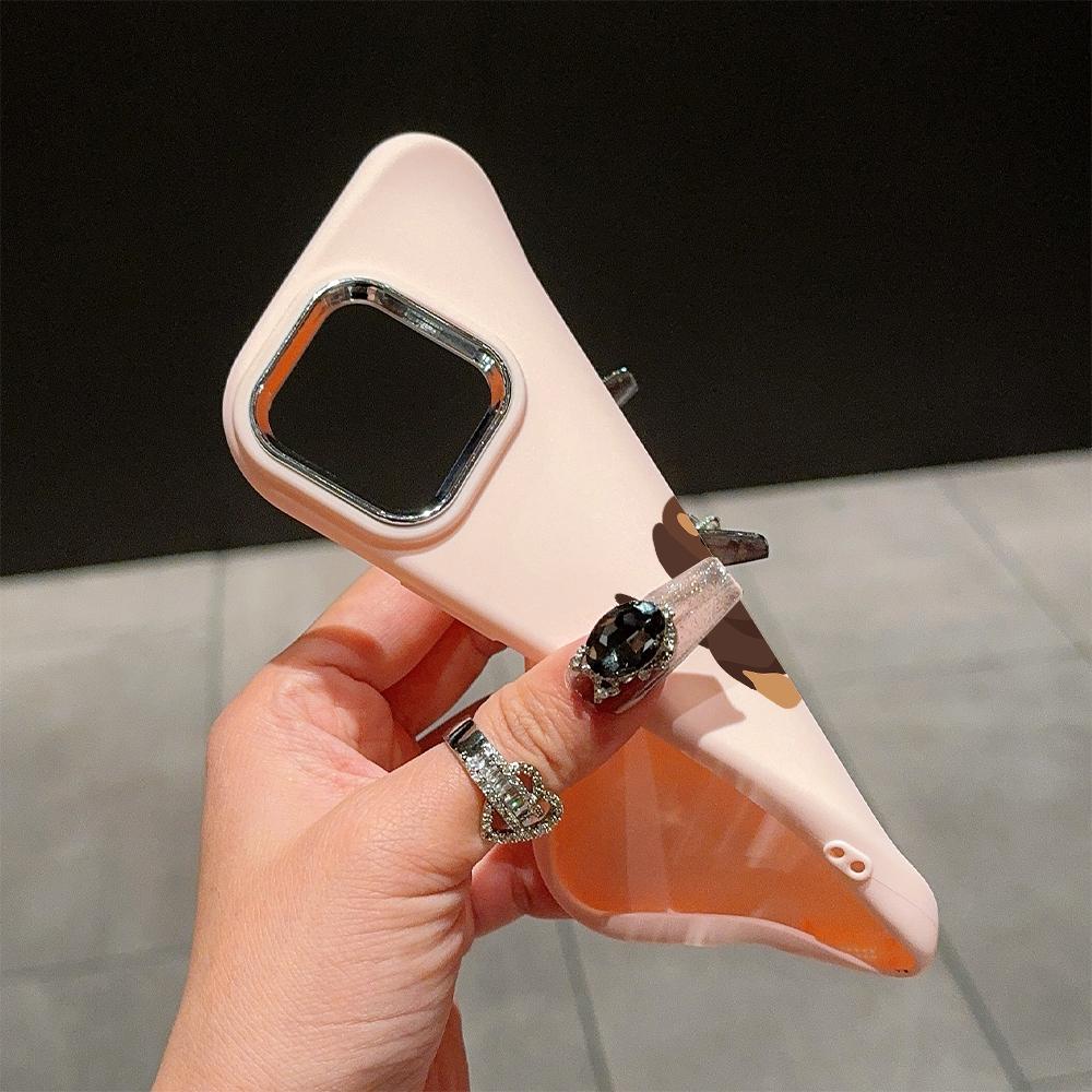 Для OPPO A16 A38 A57 A58 A74 A78 A98 Reno8T Reno13F Realme C25S C53 C65 Мультяшный черный кот серебристый край мягкий жидкий силикон защитный чехол