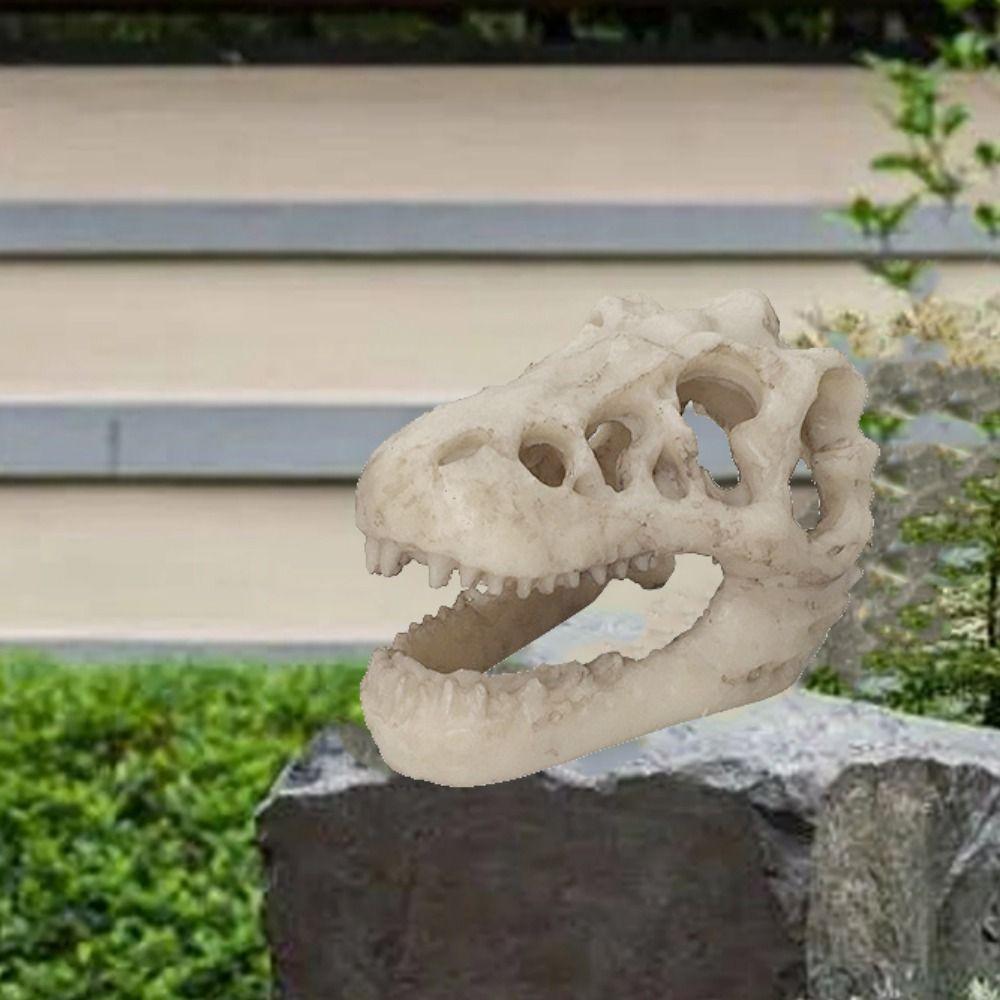 Декоративный череп динозавра имитация черепа динозавра смола череп рыбный домик пещера аквариум