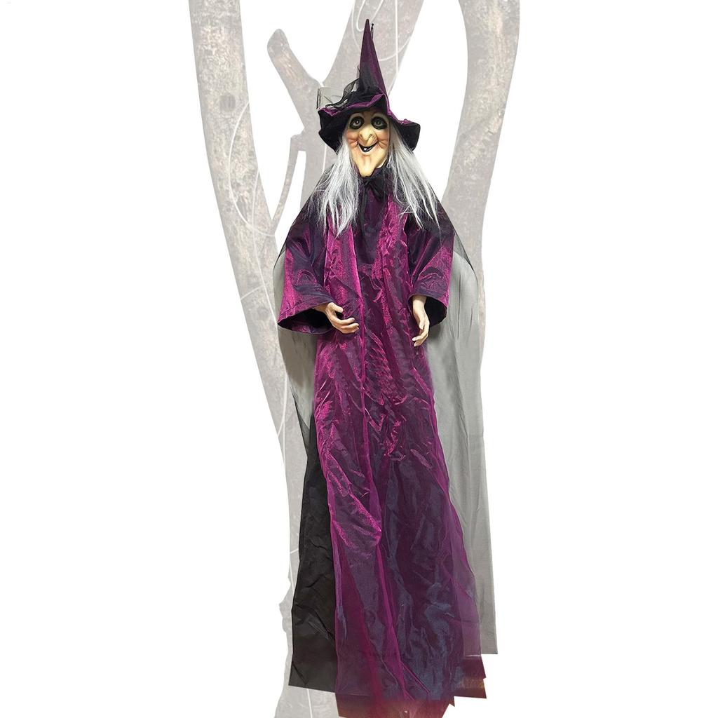 2025 Halloween Glow Creepy Sound Activated Witch Decorations Halloween light up decoration props for Home Holidays Outdoor