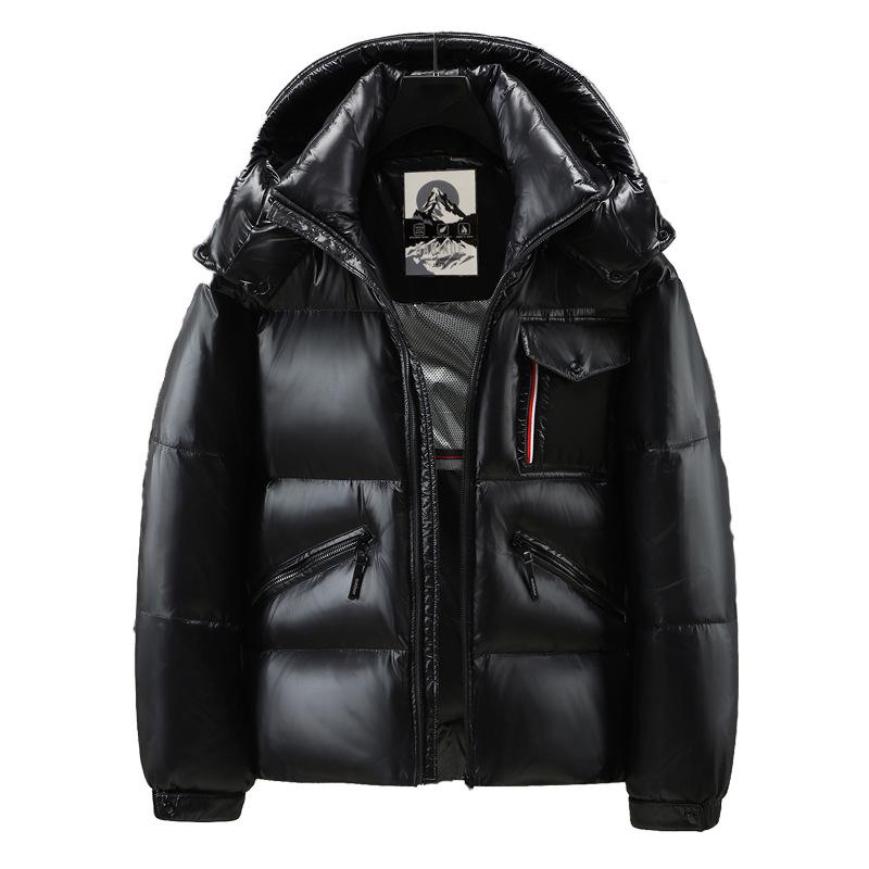 Мужская модная блестящая зимняя пуховая куртка