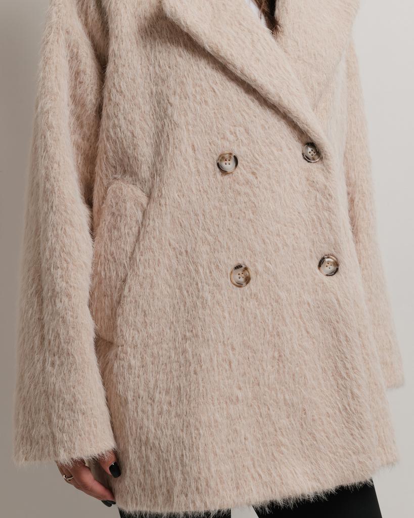 Пальто женское Of White 9501 36 бежевое