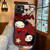 Популярная Анимация P-Pucca Для IPhone 15 16 Pro Max 11 12 13 14 XS XR X Plus 16E Матовый Полупрозрачный Чехол для Телефона
