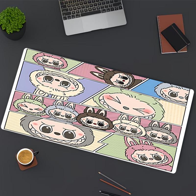 Labubu Print Mouse Pad, for Keyboard Pad Laptop PC Mat for Office Home Use, Desk Decor, Perfect Birthday Gift for Gamers