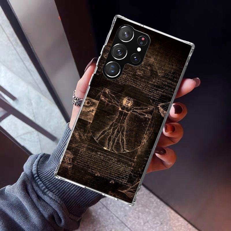 Black Hole Human Body Password Phone Case For Samsung Galaxy S23 S24 S25 Edge S26 Ultra S22 + S21 Plus S20 FE Cover Silicone Pri